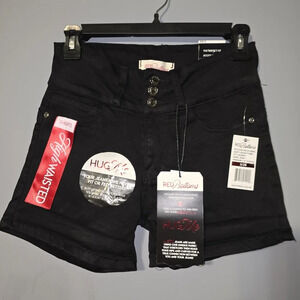 Redbottoms - NEW - High Rise Shaping Jean Shorts, Size 3/26" - Black